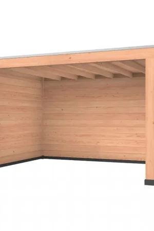 Korting Douglas overkapping, 400 x 300, met achterwand en zijwand, Westwood Robuust